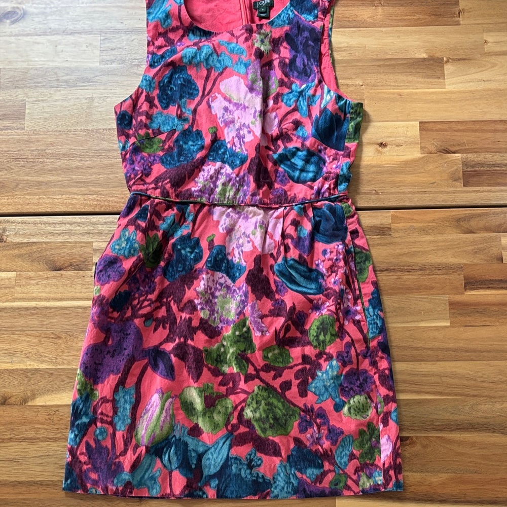 J. Crew Factory Floral Mini Dress - Multicolor